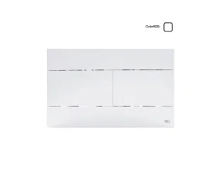 Oli Slim Mechanical Dual Flush Plate White TD