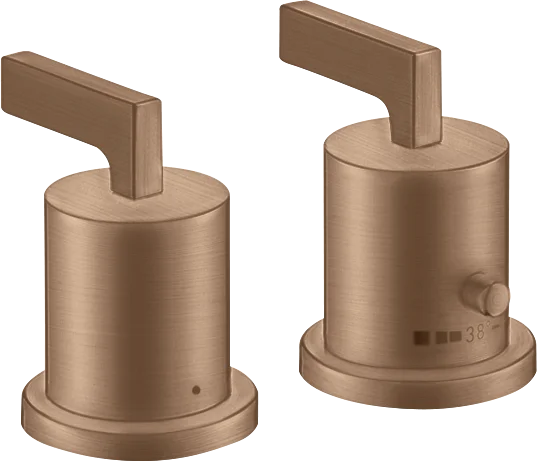 Axor Citterio Thermostatic Bath Filler Concealed 130 X 110 X 87mm Rose Gold/gold - Brushed