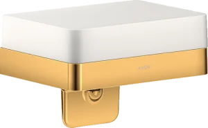 Axor Universal Softsquare Soap Dispenser With Shelf Gold Polished