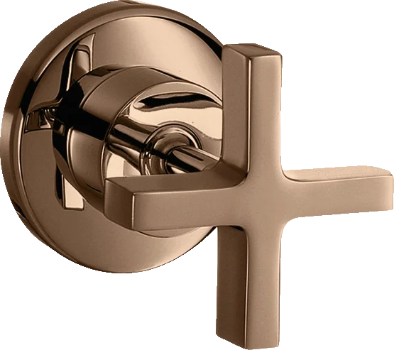 Axor Citterio Shut-off Valve For Concealed Installation With Cross Handle Polished Red Gold
