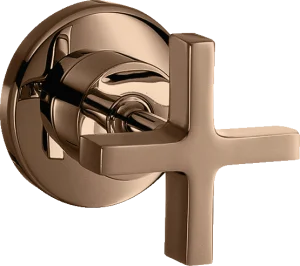 Axor Citterio Shut-off Valve For Concealed Installation With Cross Handle Polished Red Gold