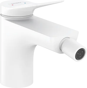 Hansgrohe Vivenis Single Lever Bidet Mixer With Pop-up Waste Set Matt White