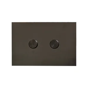 Oli Blink Pneumatic Dual Flush Plate Polished Black Chrome RT