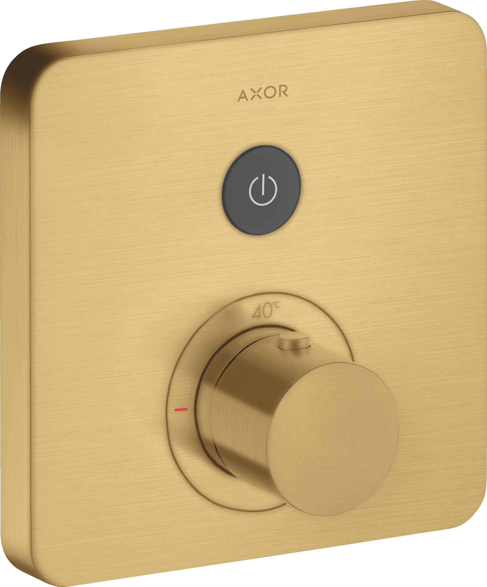 Axor Showerselect Thermostatic Mixer Softsquare For Concealed Installation For 1 Outlet Gold Brushed