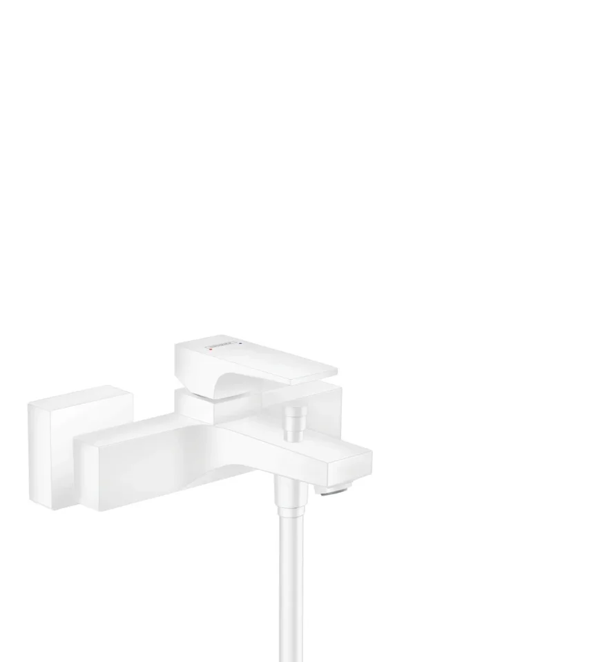 Hansgrohe Metropol Bath Mixers Exposed 246 X 199 X 155mm White - Matt product image - Image 1