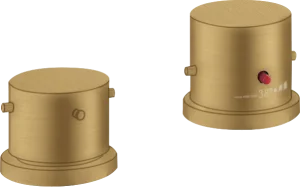Axor Starck 2-hole Rim-mounted Thermostatic Bath Mixer With Zero Handles Gold Brushed