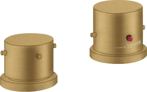Axor Starck Thermostatic Bath Filler Concealed 130 X 110 X 87mm Gold - Brushed product image - Image 1
