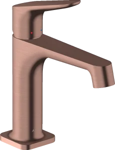 Axor Citterio M Single Lever Basin Mixer 100 With Pop-up Waste Brushed Red Gold