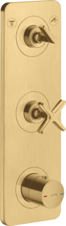 Axor Citterio E Thermostatic Shower Mixer Concealed 440 X 238 X 102mm Gold - Brushed product image - Image 1