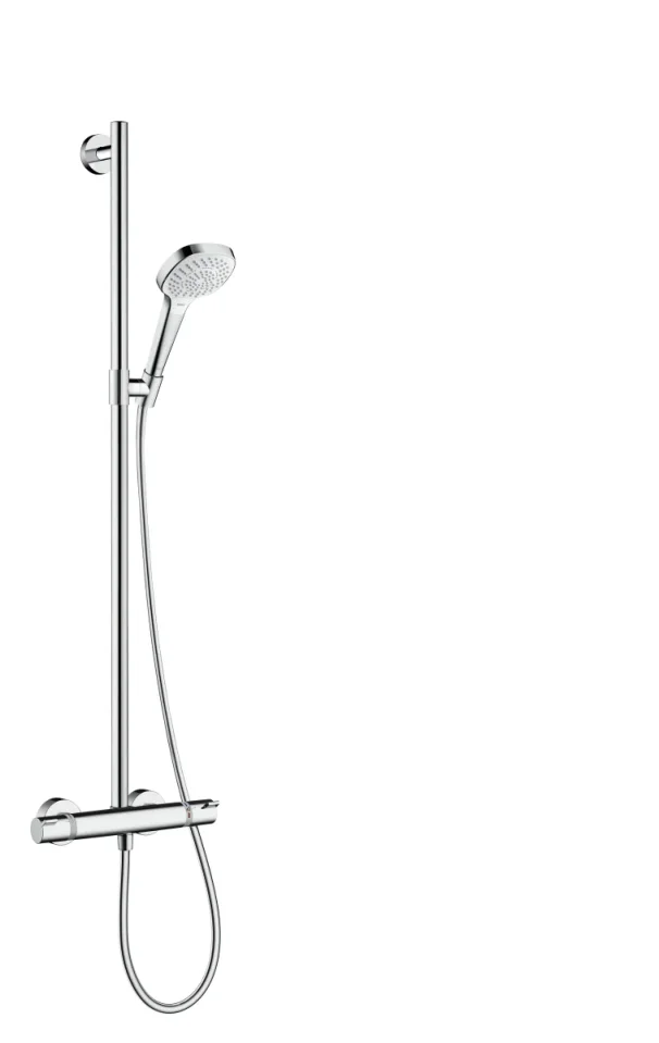 Hansgrohe Croma Select E Showerpipes With Thermostatic Mixer 1100 X 365 X 115mm White/chrome product image - Image 1