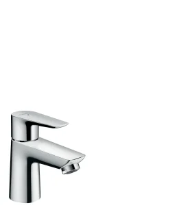 Hansgrohe Talis E Pillar Tap 80 For Cold Water Or Pre-adjusted Water Without Waste Chrome