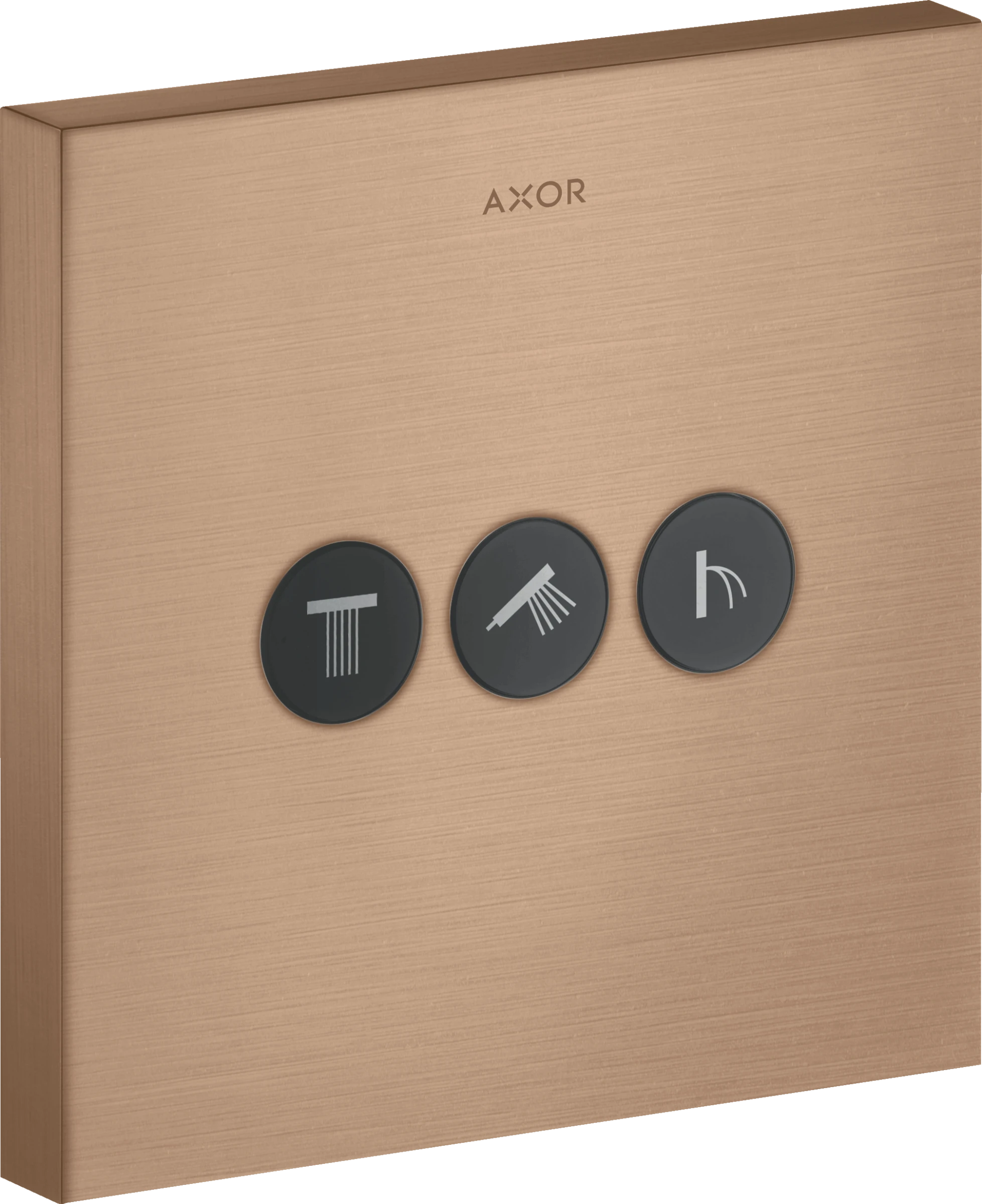 Axor Showerselect Valve Square For Concealed Installation For 3 Outlets Brushed Red Gold