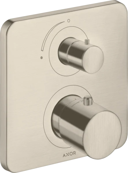Axor Citterio M Thermostatic Mixer For Concealed Installation With Shut-off Valve Brushed Nickel