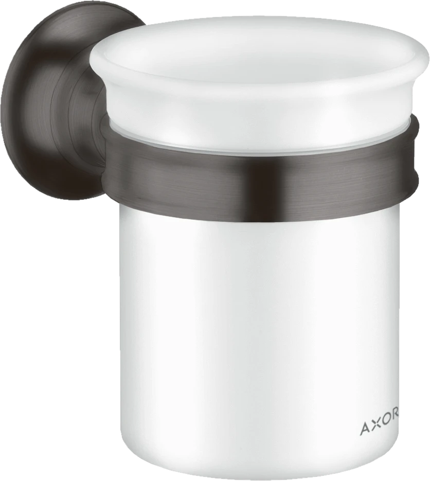Axor Montreux Toothbrush Tumbler Brushed Black Chrome