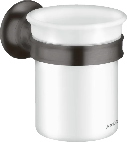 Axor Montreux Toothbrush Tumbler Brushed Black Chrome
