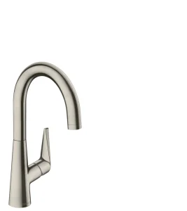 Hansgrohe Talis M51 Single Lever Kitchen Mixer 220, Single Spray Mode Stainless Steel