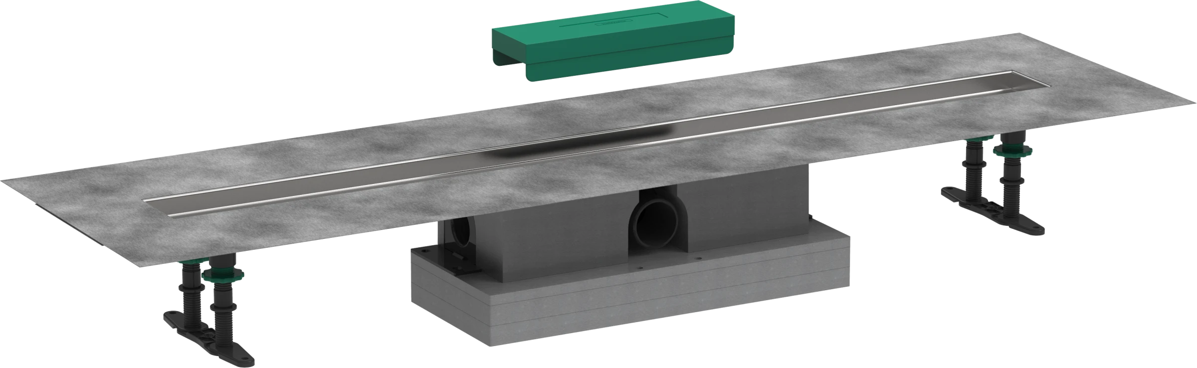 Hansgrohe Ubox Universal Complete Set For Standard Installation - 1000 For Shower Drains Finish Sets