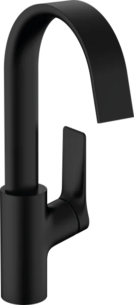 Hansgrohe Vivenis Single Lever Basin Mixer 210 With Swivel Spout And Pop-up Waste Set Matt Black