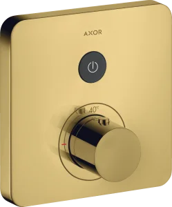 Axor Showerselect Thermostatic Mixer Softsquare For Concealed Installation For 1 Outlet Gold Polished
