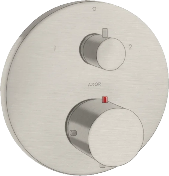 Axor Starck Thermostatic Mixer For Concealed Installation With Shut-off / Diverter Valve Stainless Steel