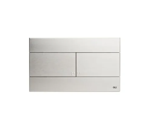 Oli Slim Dual Control Mechanical Flush Plate Satin Chrome TD product image - Image 1