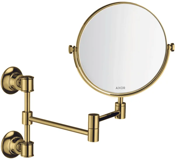 Axor Montreux Shaving Mirror Gold Polished