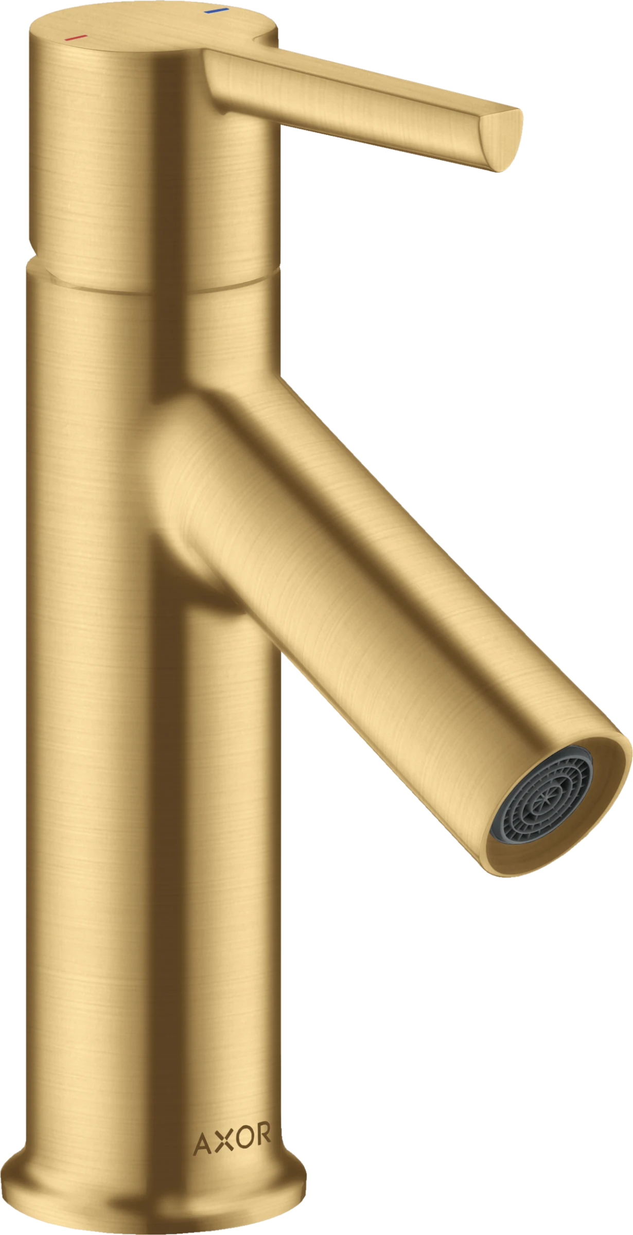 Axor Starck Single Lever Basin Mixer 80 With Pop-up Waste Gold Brushed
