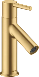 Axor Starck Single Lever Basin Mixer 80 With Pop-up Waste Gold Brushed
