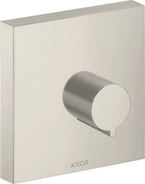 Axor Showersolutions Shut-off Valve Square 120 Mm X 120 Mm For Concealed Installation Stainless Steel