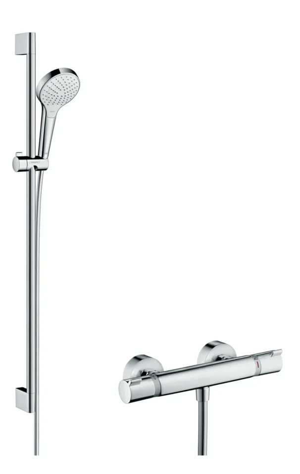 Hansgrohe Croma Select S Shower Combination 1000 X 190 X 80mm White/chrome product image - Image 1