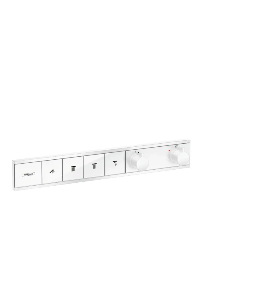 Hansgrohe Rainselect Thermostatic Shower Mixer Concealed 715 X 400 X 145mm White - Matt product image - Image 1