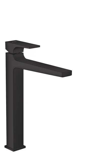 Hansgrohe Metropol Single Lever Basin Mixer 260 With Lever Handle For Wash Bowls With Push-open Waste Matt Black
