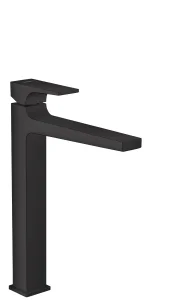 Hansgrohe Metropol Single Lever Basin Mixer 260 With Lever Handle For Wash Bowls With Push-open Waste Matt Black