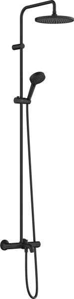 Hansgrohe Vernis Blend Showerpipes With Thermostatic Mixer 1170 X 325 X 85mm Black - Matt