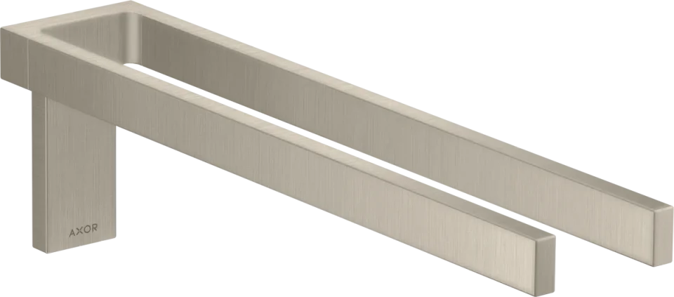 Axor Universal Rectangular Towel Holder 460 X 245 X 105mm Nickel - Brushed product image - Image 1