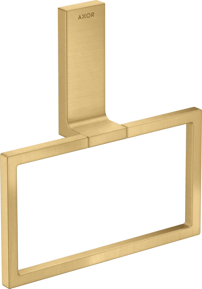Axor Universal Rectangular Towel Ring 285 X 157 X 82mm Gold - Brushed product image - Image 1
