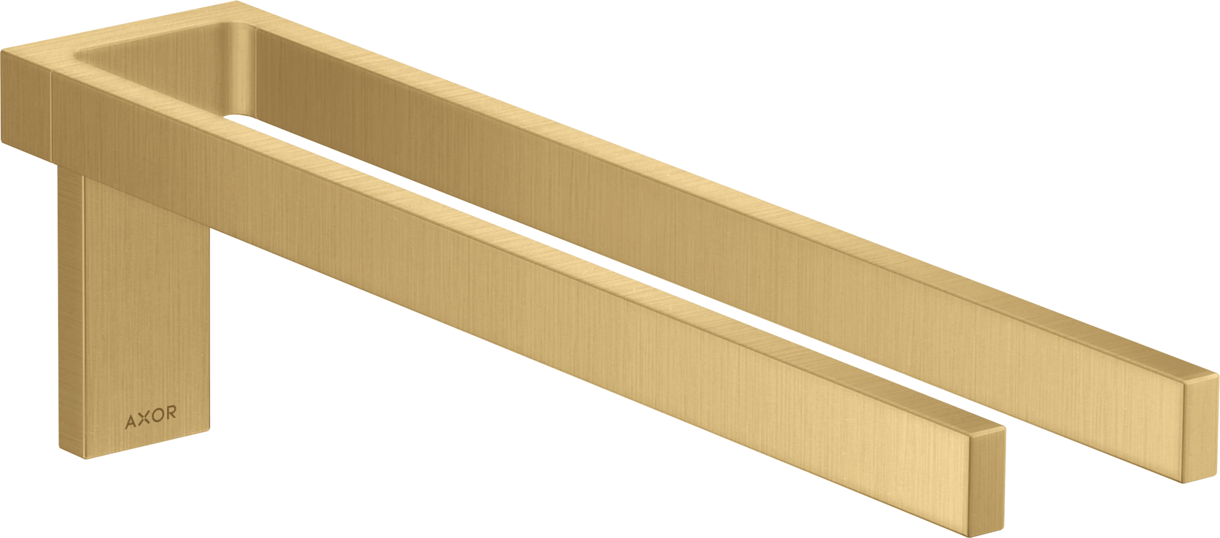 Axor Universal Rectangular Towel Holder 460 X 245 X 105mm Gold - Brushed