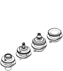 Axor Installation Aid 4-hole Rim Mounted Thermostatic Bath Tub Mixer