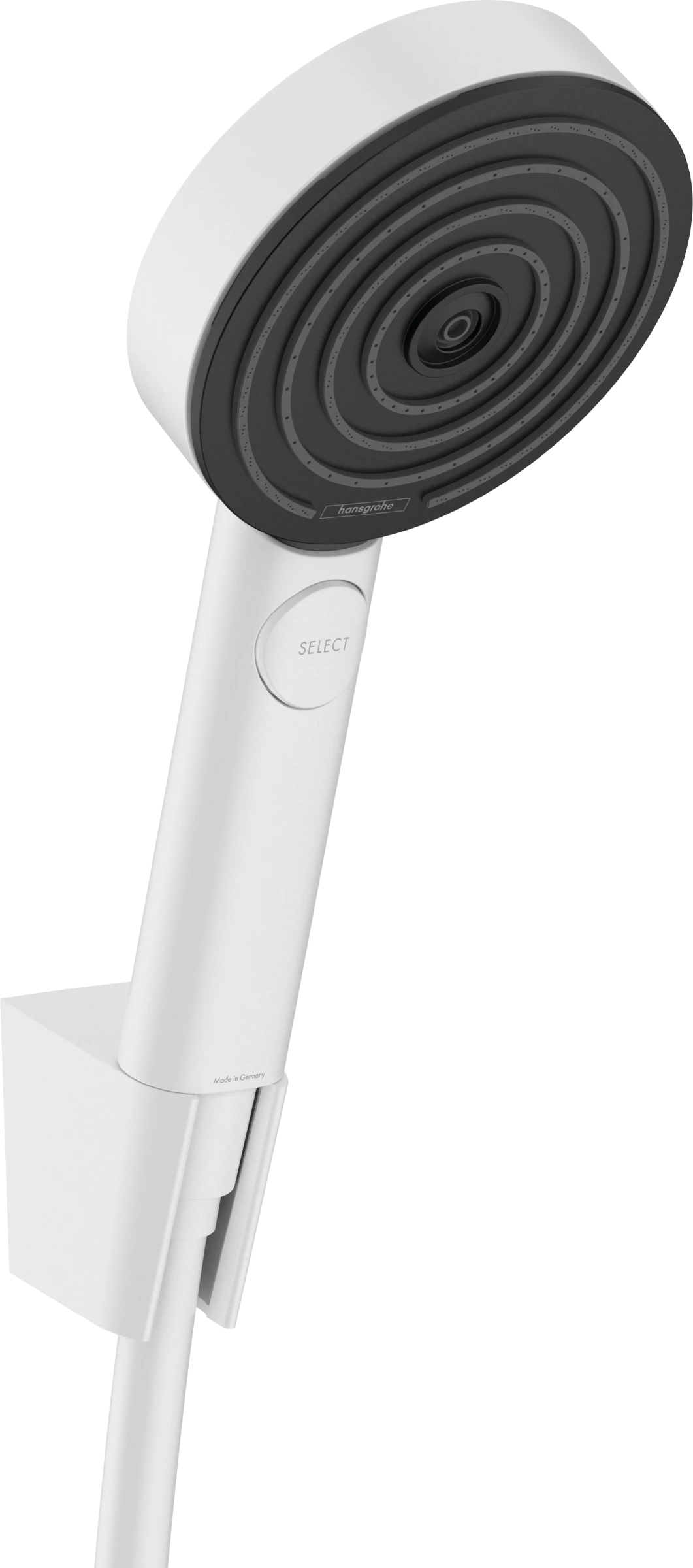 Hansgrohe Pulsify Select S Shower Holder Set 105 3jet Relaxation With Shower Hose 125 Cm Matt White