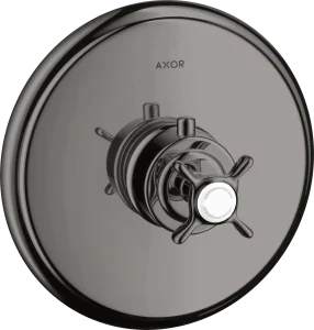 Axor Montreux Thermostatic Mixer For Concealed Installation With Cross Handle Polished Black Chrome
