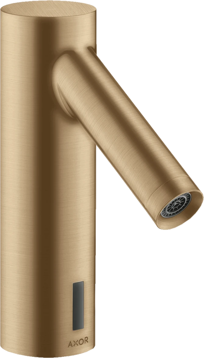Axor Starck Electronic Basin Mixer Without Temperature Control With 230 V Mains Connection Brushed Bronze