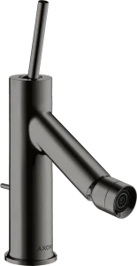 Axor Starck Single Lever Bidet Mixer With Pin Handle And Pop-up Waste Polished Black Chrome