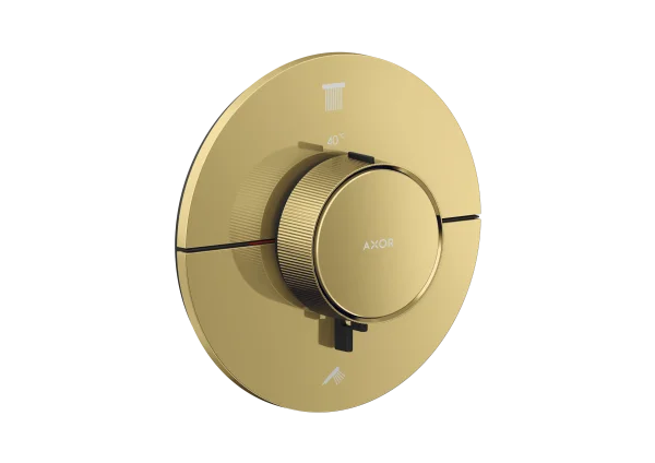 Axor Showerselect Id Thermostatic Shower Mixer Concealed 269 X 242 X 179mm Gold - Polished