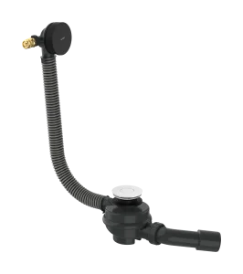 Axor Flexaplus Complete Set Of Basic Body And Finished Set Of Waste/overflow Fitting 501 X 263 X 128mm Black - Matt