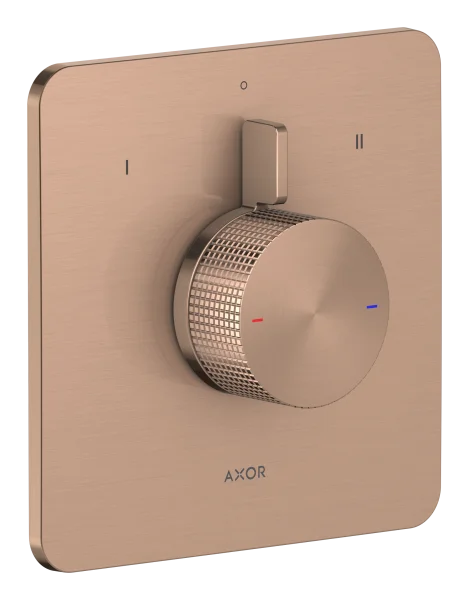 Axor Citterio C Shower Mixers Concealed 262 X 233 X 168mm Rose Gold/gold - Brushed