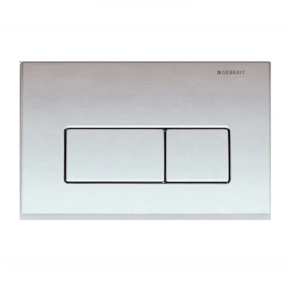 Geberit Kappa50 Square Flush Plate For Dual Flush - Matt Chrome