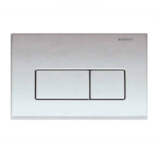 Geberit Kappa50 Square Flush Plate For Dual Flush - Matt Chrome product image - Image 1