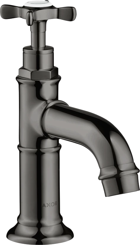 Axor Montreux Pillar Tap 50 With Cross Handle Without Waste Polished Black Chrome