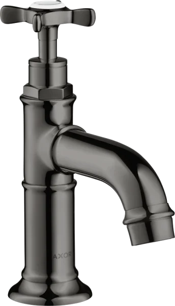 Axor Montreux Pillar Tap 50 With Cross Handle Without Waste Polished Black Chrome