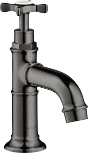 Axor Montreux Pillar Tap 50 With Cross Handle Without Waste Polished Black Chrome